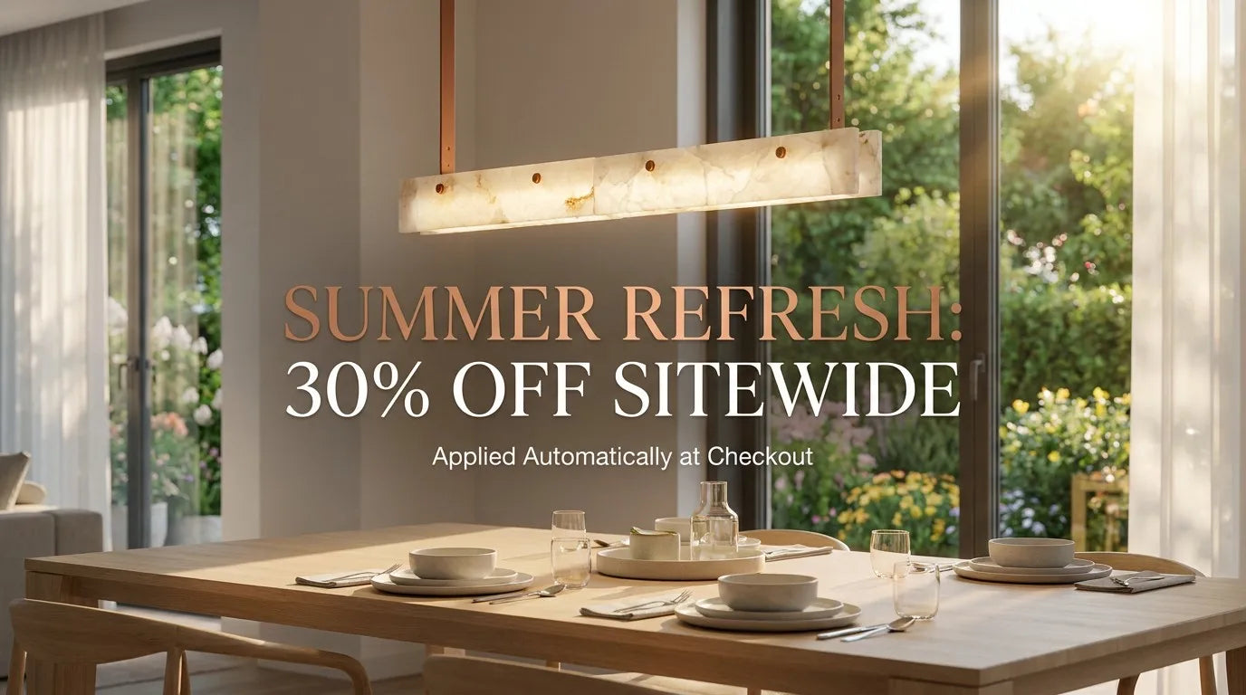 Summer Refresh Banner - Real Onice Marble Pendant